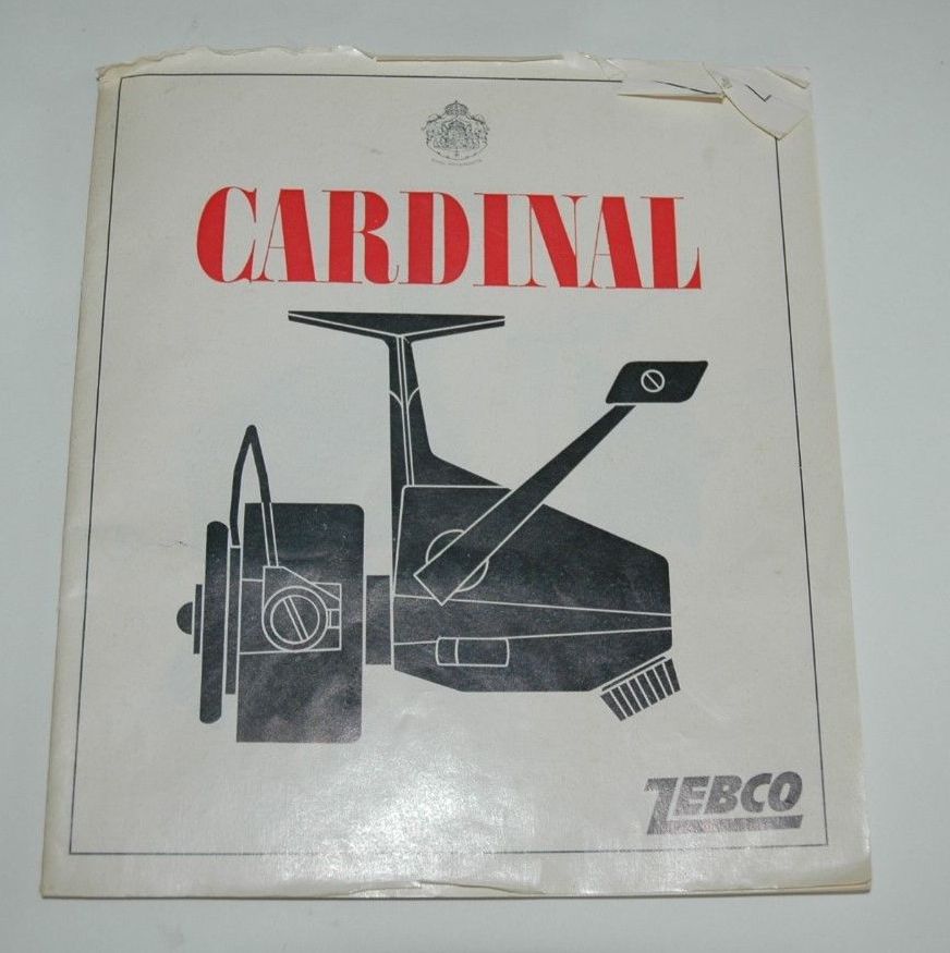WTB Zebco Cardinal 7 Paper & Styrafoam Box Insert & Sleeve - Reel