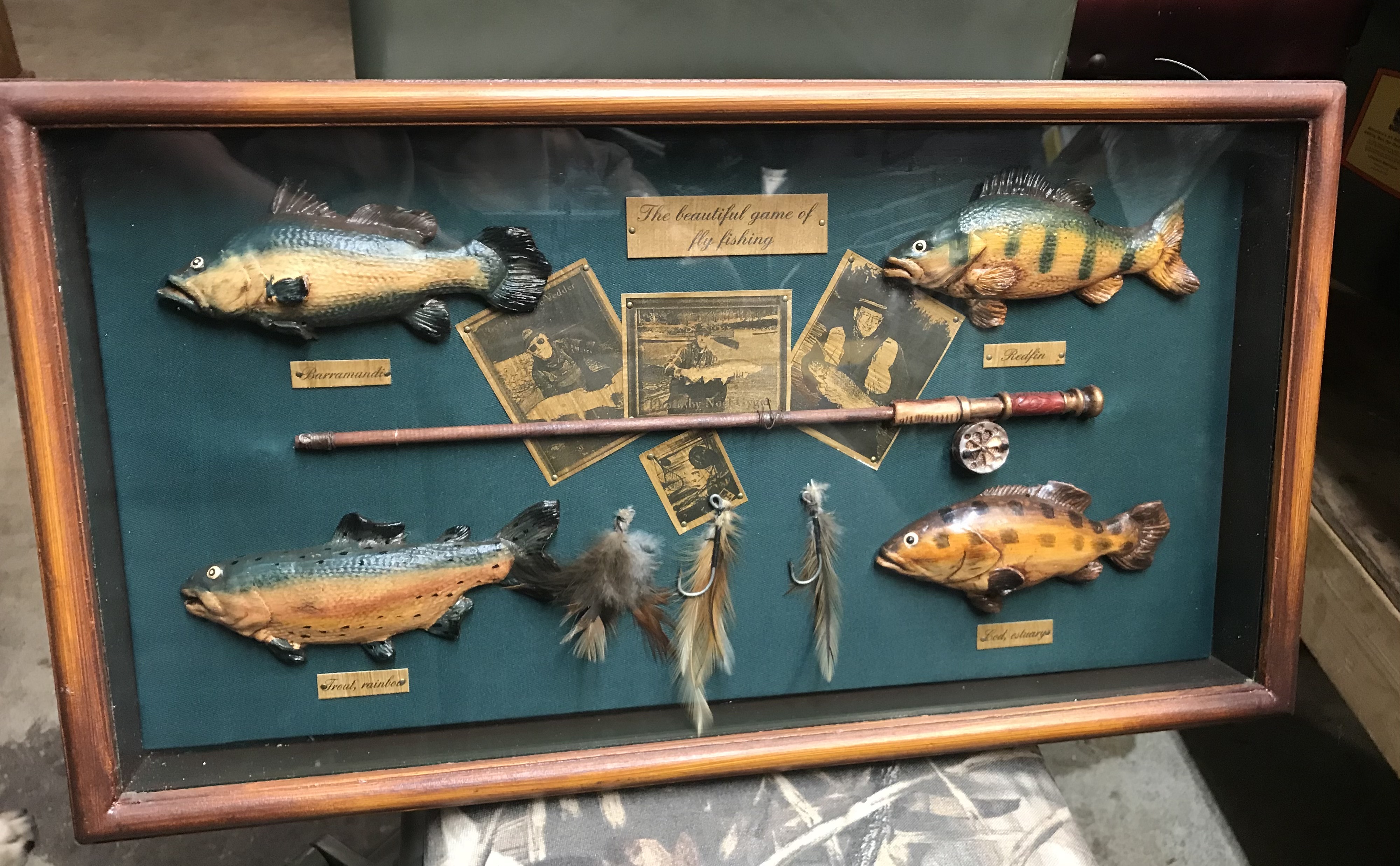 “The Beautiful Game of Fly Fishing” Shadow Box