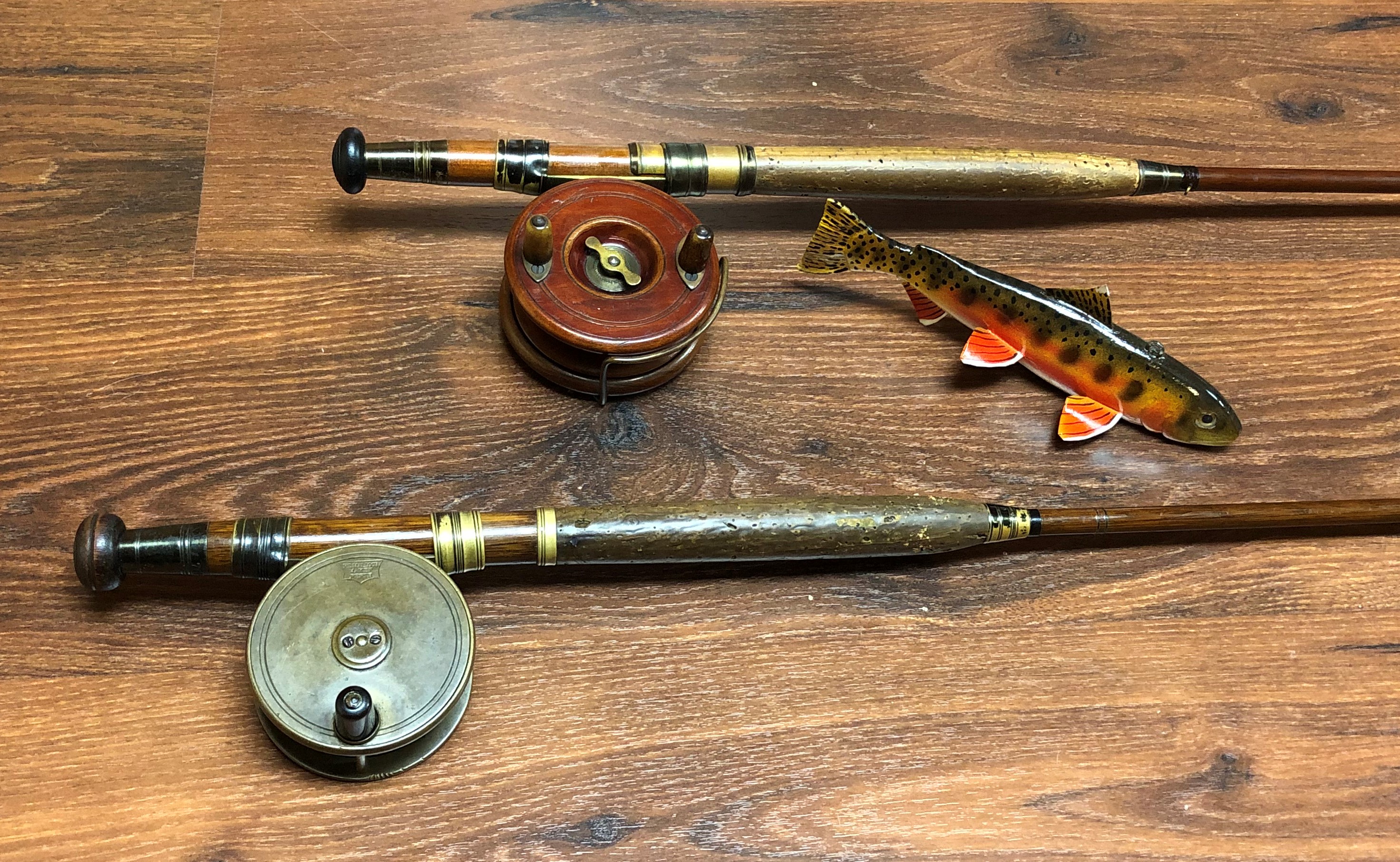 Vintage Fishing Experience with Classic Rod and Reel