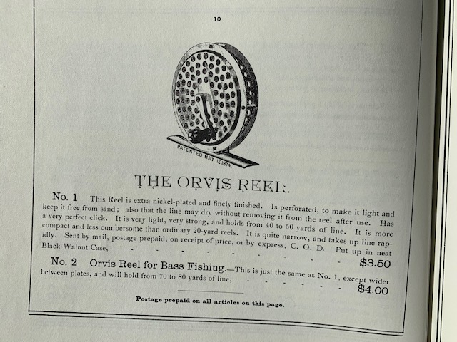 Orvis aluminum model 1874 patent - Reel Talk - ORCA