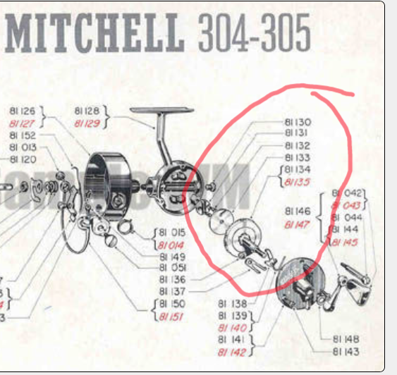 WTB gear transfer plates for Mitchell Cap 303 and Mitchell 304