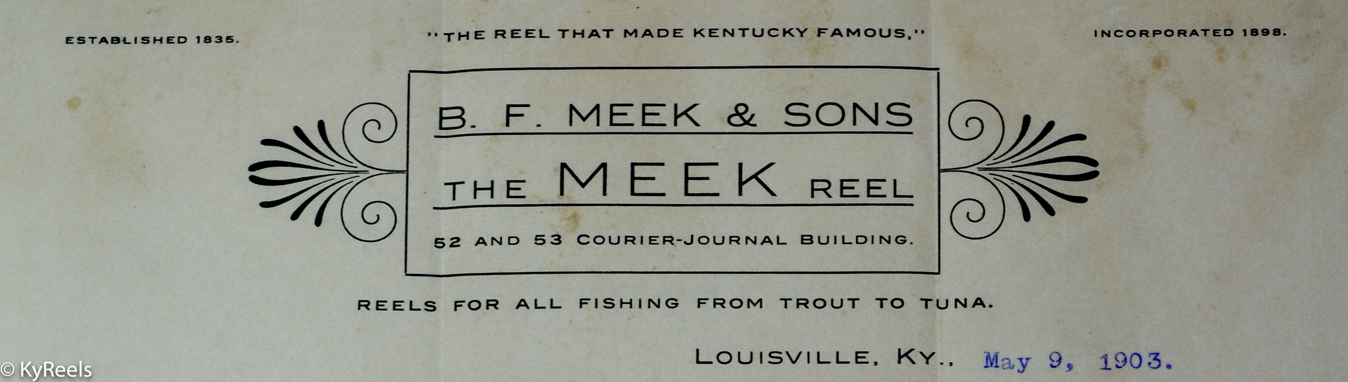 1882-1916 Volumes 1 & 2: A History of B.F Meek in Louisville B.F Meek & Sons 